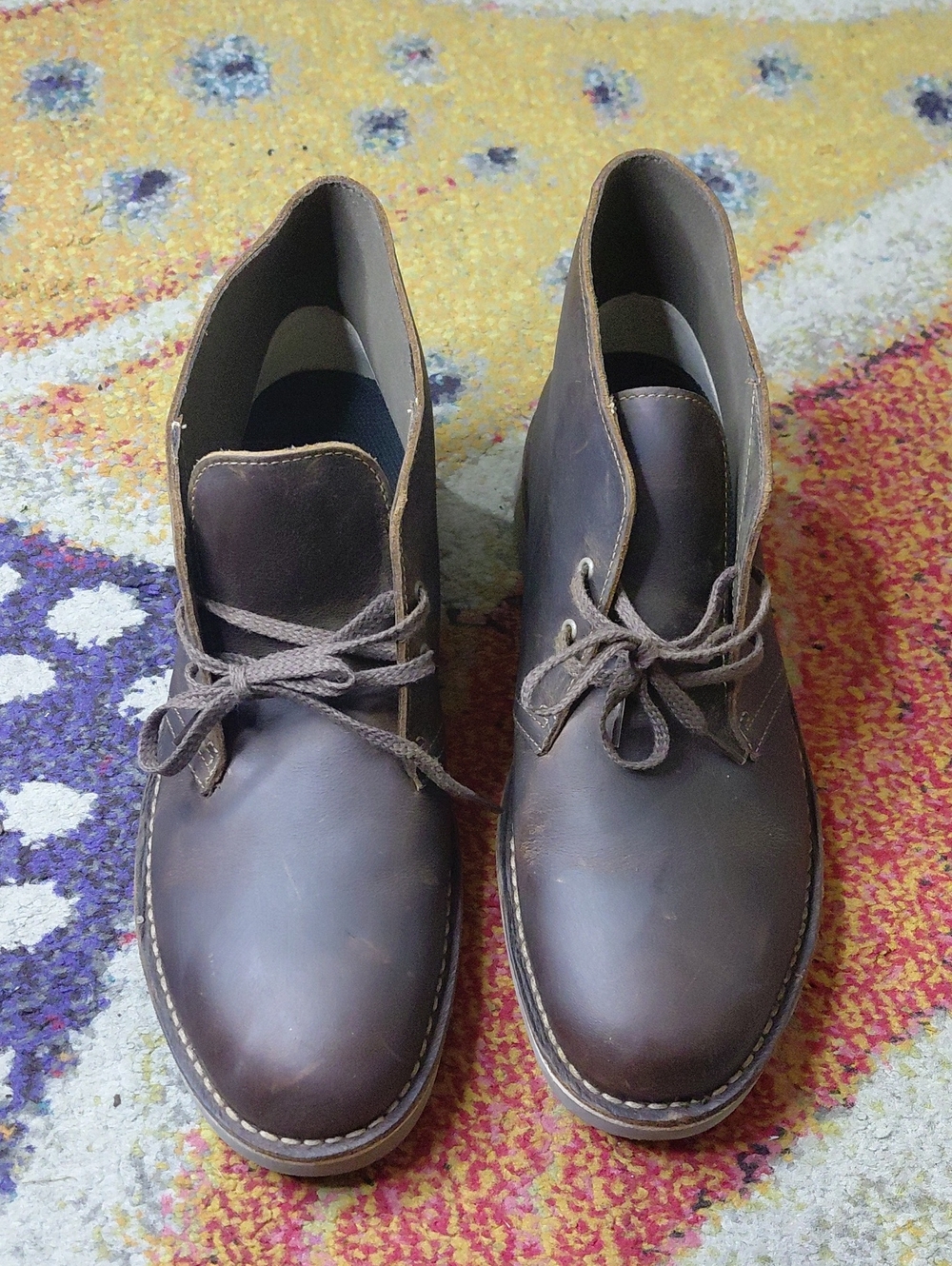 Clarks Men's Brown Leather Chukka Boots
